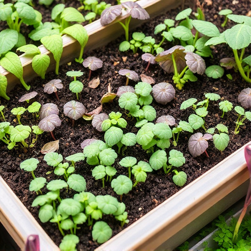 Variety of seeds in garden tray