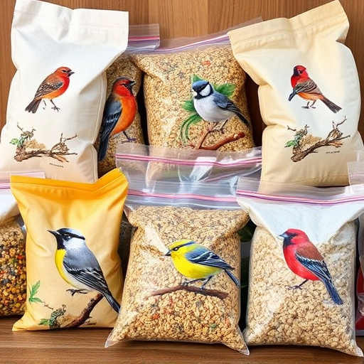 Variety of wild bird seed bags