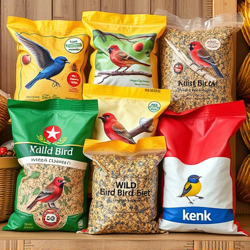 Variety of wild bird seed bags