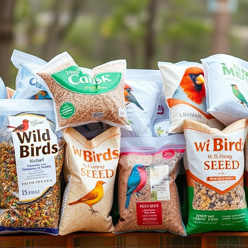 Variety of wild bird seed bags