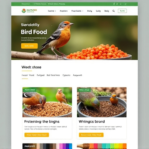 Website showing bird food bundle deals