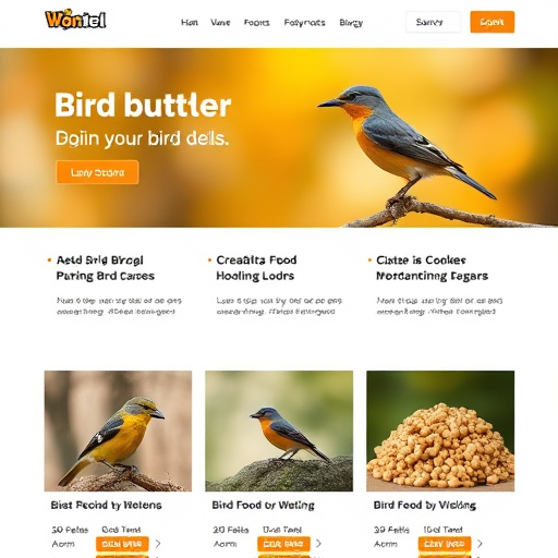 Website showing bird food bundle deals
