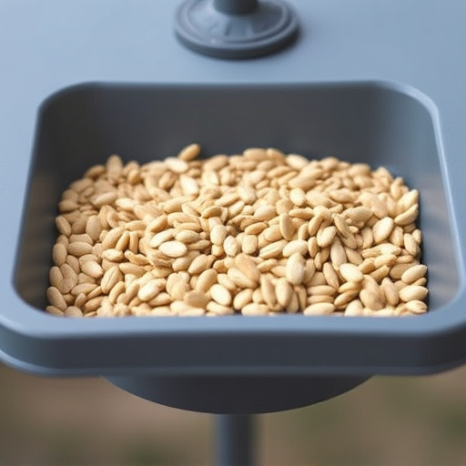 Wheat-free seed blend in feeding tray