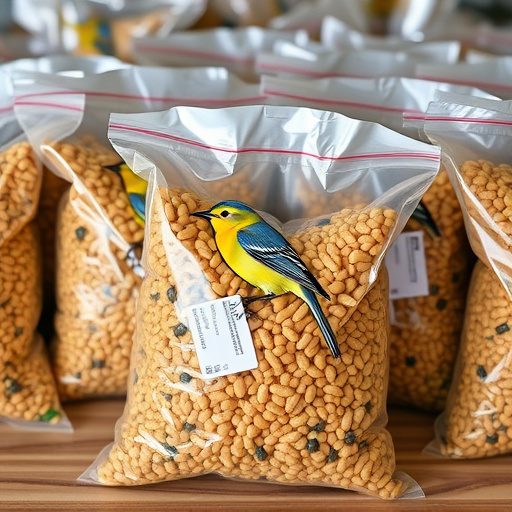 Wholesale wild bird food bagged neatly