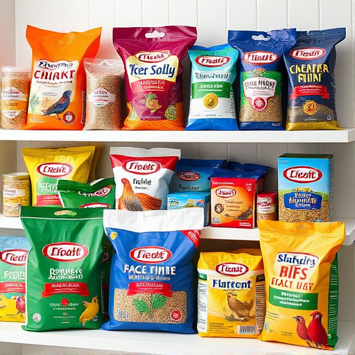Wide selection of bird feed products