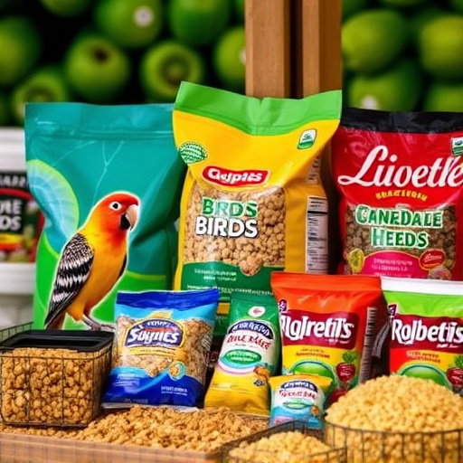 Wide selection of bird feed products