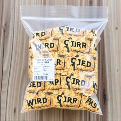 Wild bird seed mix in packaging