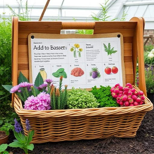 Add-to-basket screen with seed varieties