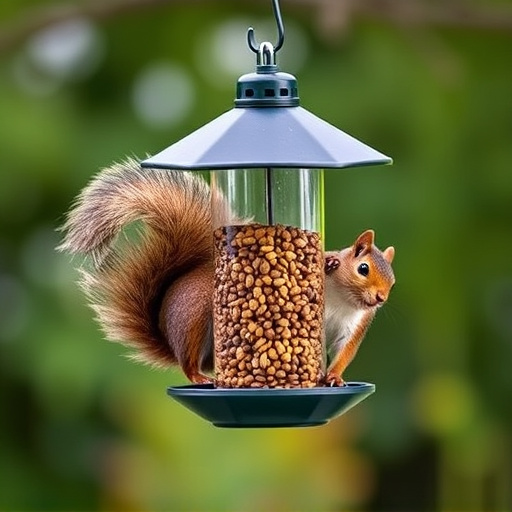 Affordable squirrel-resistant bird feeder hanging
