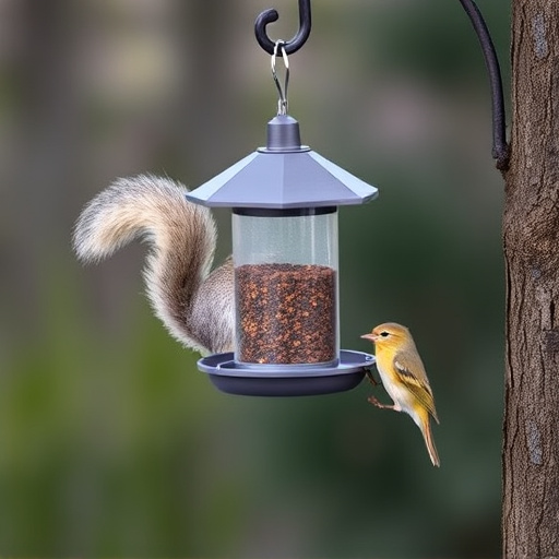 Affordable squirrel-resistant bird feeder hanging