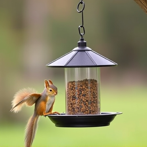 Affordable squirrel-resistant bird feeder hanging
