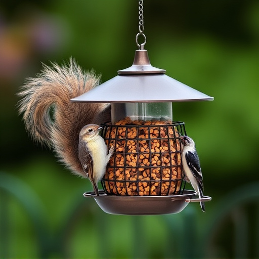 Affordable squirrel-resistant bird feeder hanging