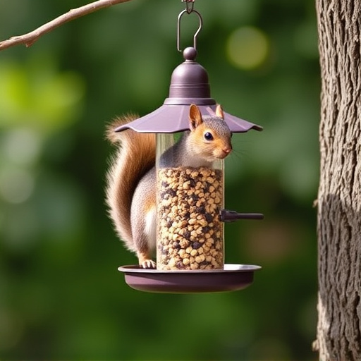 Affordable squirrel-resistant bird feeder hanging