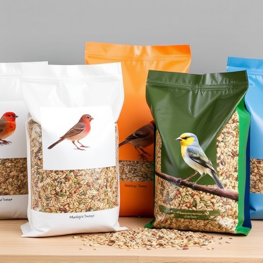 Assorted bird seed bags ready shipment