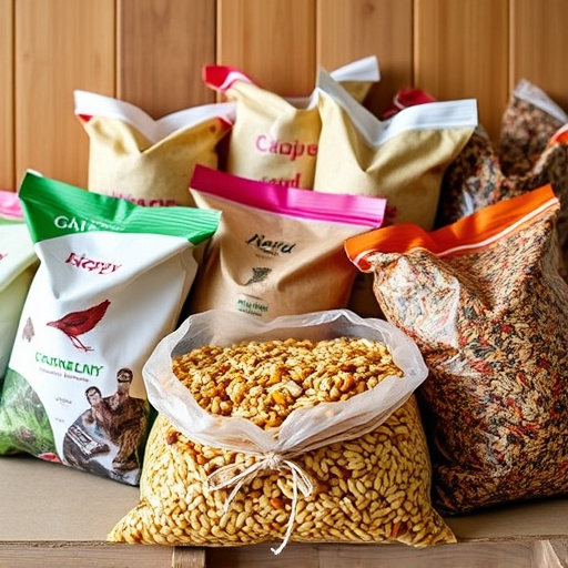 Assorted bird seed bags ready shipment
