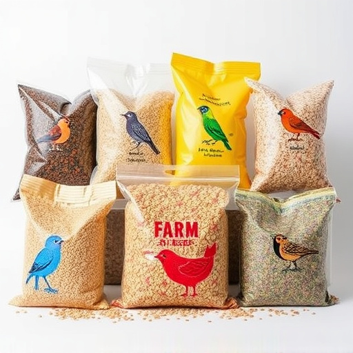 Assorted bird seed bags ready shipment