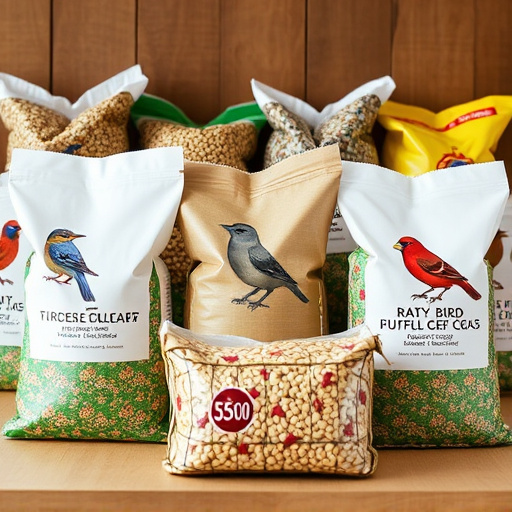 Assorted bird seed bags ready shipment