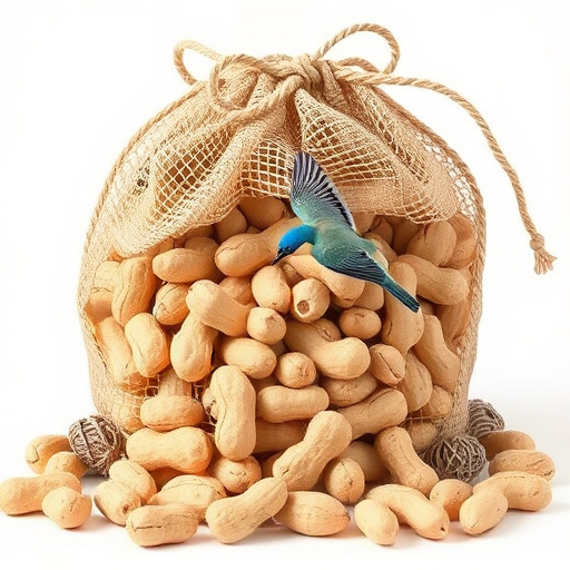 Bag of peanuts for wild birds
