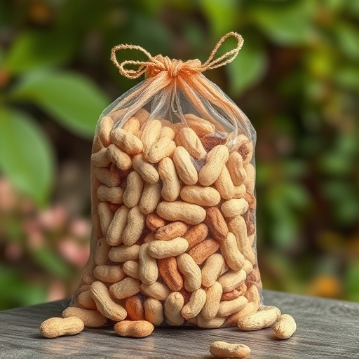 Bag of peanuts for wild birds