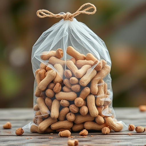 Bag of peanuts for wild birds