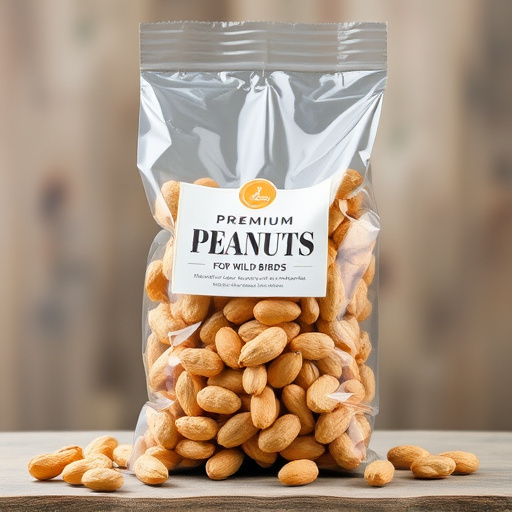 Bag of premium peanuts for wild birds