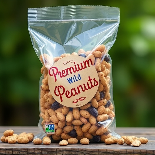 Bag of premium peanuts for wild birds