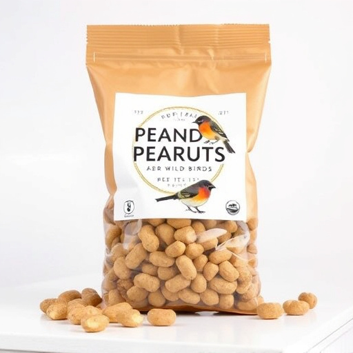 Bag of premium peanuts for wild birds