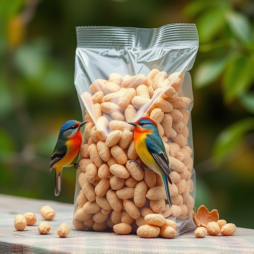 Bag of premium peanuts for wild birds