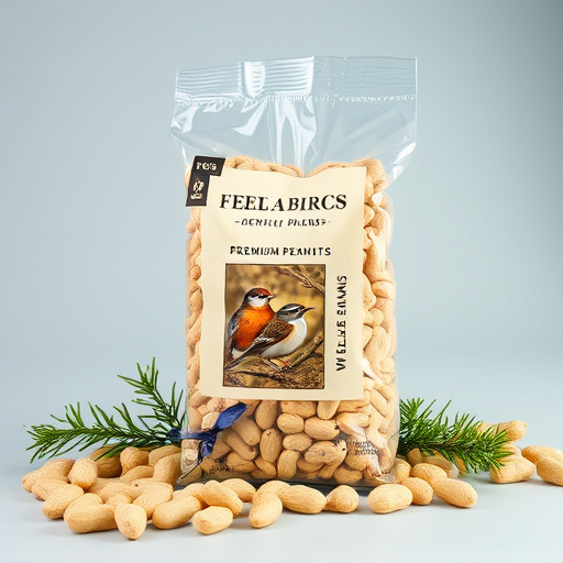 Bag of premium peanuts for wild birds