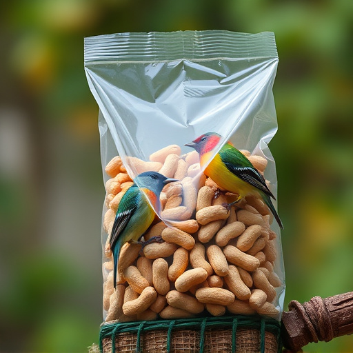 Bag of premium peanuts for wild birds
