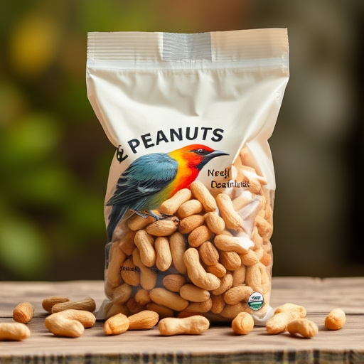 Bag of premium peanuts for wild birds