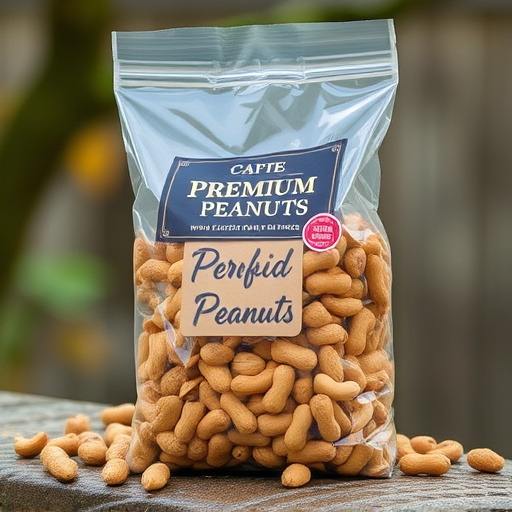 Bag of premium peanuts for wild birds