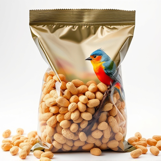 Bag of premium peanuts for wild birds