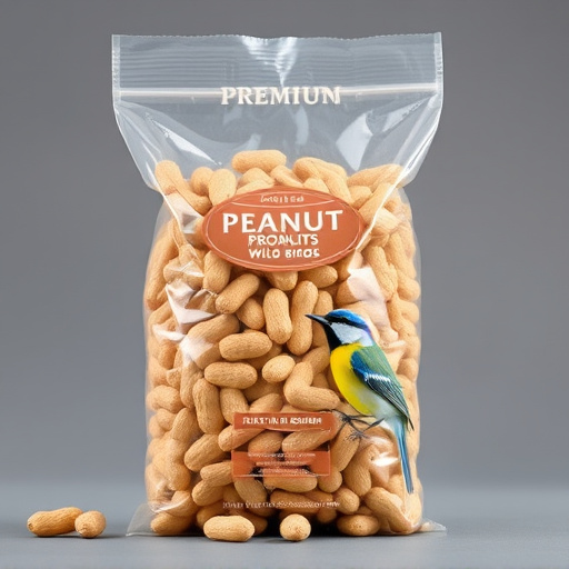 Bag of premium peanuts for wild birds