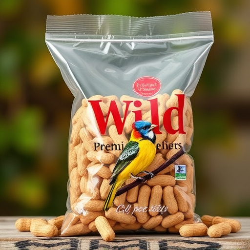 Bag of premium peanuts for wild birds