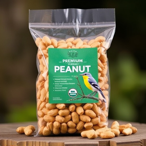Bag of premium peanuts for wild birds