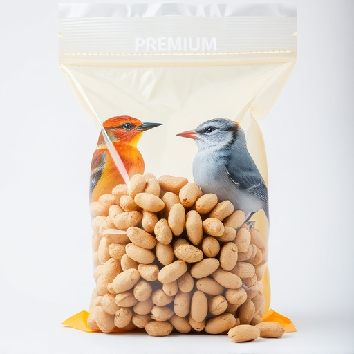 Bag of premium peanuts for wild birds