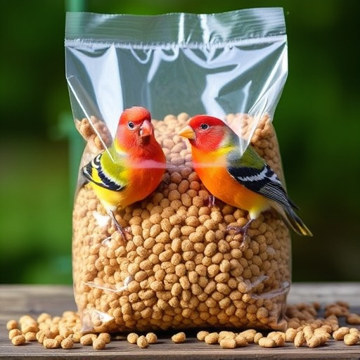 Bag of premium suet pellets for birds
