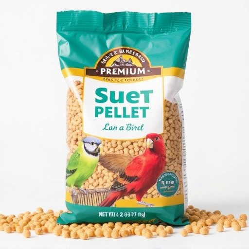 Bag of premium suet pellets for birds