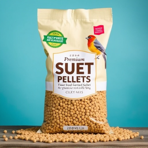 Bag of premium suet pellets for birds