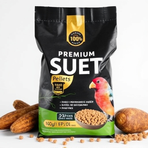 Bag of premium suet pellets for birds
