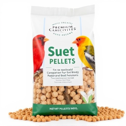 Bag of premium suet pellets for birds