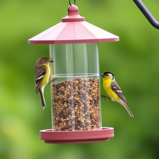 Bird feeders filled from subscription delivery