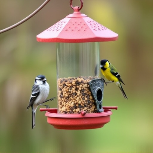 Bird feeders filled from subscription delivery