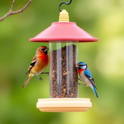 Bird feeders filled from subscription delivery