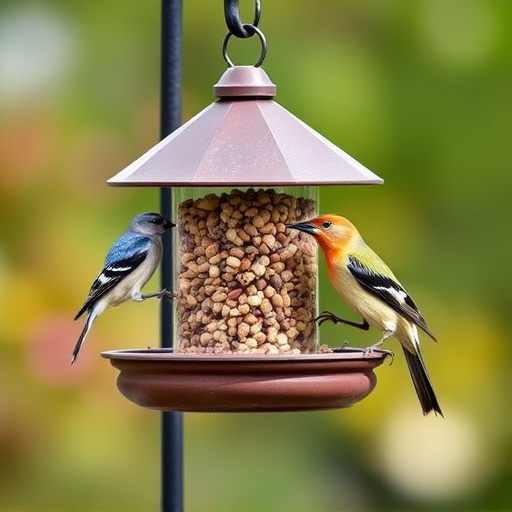 Bird feeders filled from subscription delivery