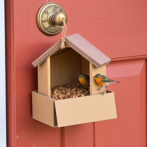 Bird food box left at front door