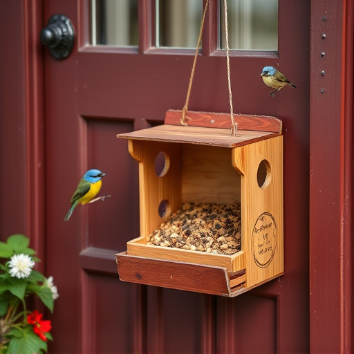 Bird food box left at front door