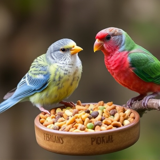 Bird food mix for sensitive birds