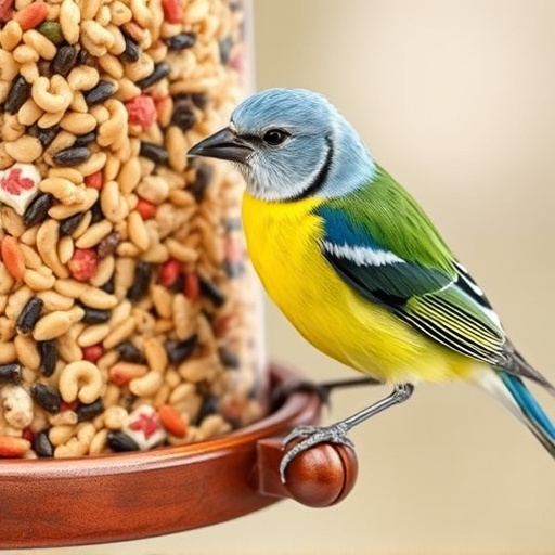 Bird seed mix for wheat-sensitive birds